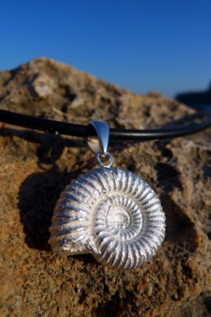 Anhänger Ammonit Silber